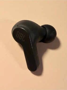 Right JBL True Wireless Earbud - Black Stem Design